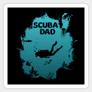 Scuba Dad Magnet